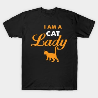 I am a cat lady funny gift for cat lover women and girls T-Shirt